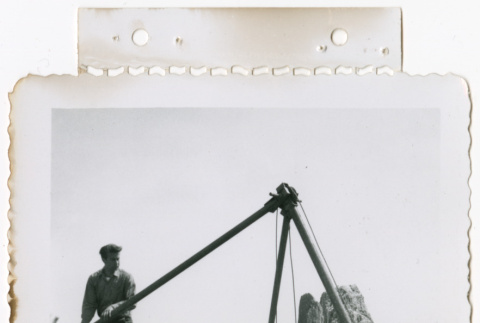 Men with crane (ddr-densho-377-1781)
