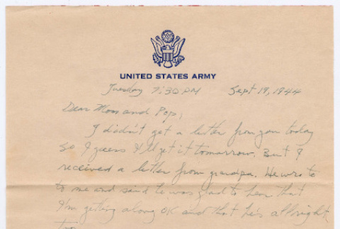 Letter from Tadashi Ishida to Mr. & Mrs. Y Ishida (ddr-densho-535-15)