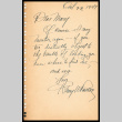 Letter from Henry W. Roscoe to Mary Clark, October 23, 1947 (ddr-csujad-55-1527)
