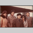 Five people under canopy (ddr-densho-523-664)