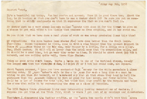 Letter from Tomoye Takahashi to Henri Takahashi (ddr-densho-424-985)