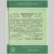 Washington State photographic copy of birth certificate for Jim T. Yoshihara (ddr-densho-332-59)