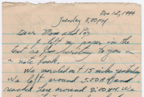 Letter from Tadashi Ishida to Mr. & Mrs. Y Ishida (ddr-densho-535-94)