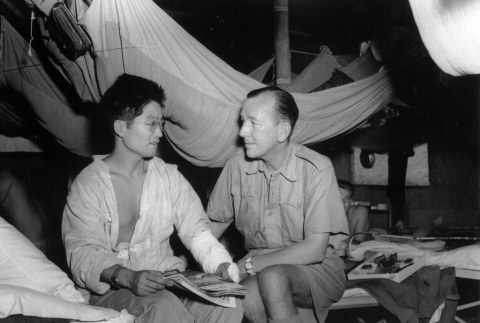 Nisei soldier being interviewed (ddr-densho-107-33)