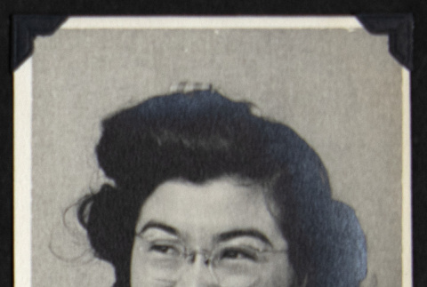 Portrait of woman in a collared shirt (ddr-densho-542-711)
