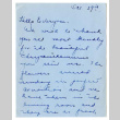 Letter from Susanne [Freitas] to the Okine Family, October 29, 1947 (ddr-csujad-5-215)