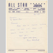 Letter from All-Star Premium Products to Takahashi (ddr-densho-424-91)
