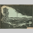 Card with artist representation of camp (ddr-densho-493-101)