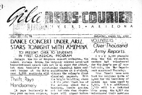 Gila News-Courier Vol. II No. 34 (March 20, 1943) (ddr-densho-141-70)