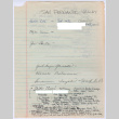San Fernando Valley interviewee list and notes (ddr-densho-1007-1138)