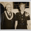 Dr. Harvey S. Hardman and Mrs. Hardman arriving in Hawai'i (ddr-njpa-1-555)
