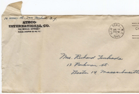 Letter to Yuri Tsukada from Richard Tsukada (ddr-densho-356-480)