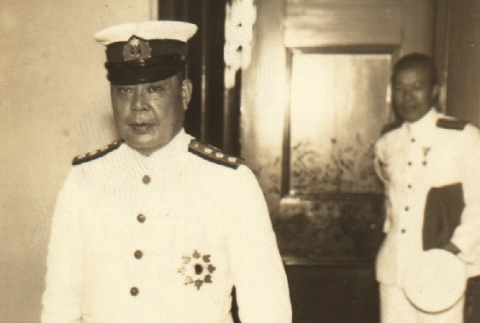 Mineo Osumi and another officer in navy dress whites (ddr-njpa-4-1785)