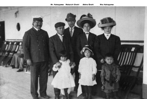 Nakayama and Ozeki families aboard ship (ddr-ajah-6-753)