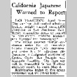 California Japanese Warned to Report (April 26, 1942) (ddr-densho-56-775)