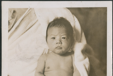 Baby in towel (ddr-densho-523-85)