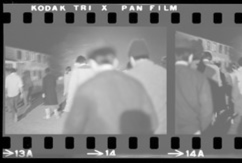 Negative film strip for Farewell to Manzanar scene stills (ddr-densho-317-201)