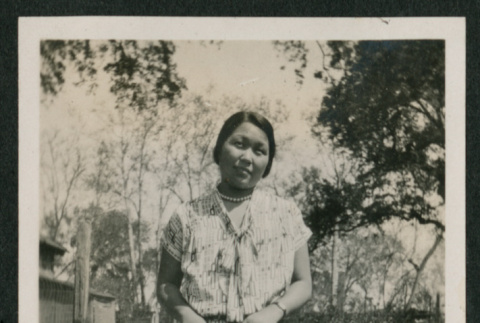 woman in garden (ddr-densho-378-359)
