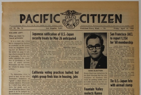 Pacific Citizen, Vol. 50, No. 16 (April 15, 1960) (ddr-pc-32-16)