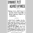 Dynamite Plot Against Japanese. Thirteen Sticks, With Fuse Attached, Found Concealed in Blaine Cannery -- Sheriff Investigating. (August 10, 1915) (ddr-densho-56-271)