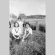Three women on a farm (ddr-densho-9-3)