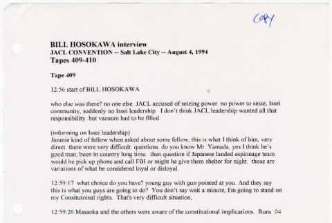 Bill Hosakawa Interview (ddr-densho-122-880)