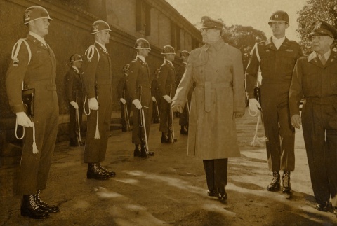 Douglas MacArthur inspecting trooops (ddr-njpa-1-984)