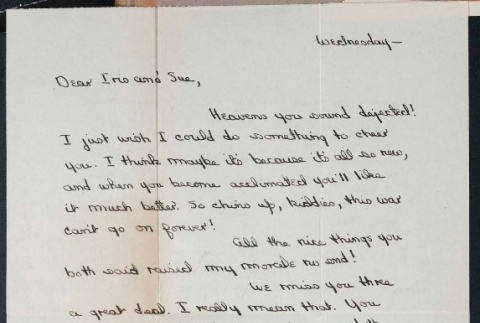 Letter from Heidi Howell to Sue Ogata Kato and Iris Watanabe , November 15, 1944 (ddr-csujad-49-163)