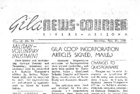 Gila News-Courier Vol. II No. 19 (February 13, 1943) (ddr-densho-141-54)