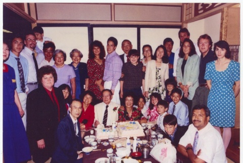 Yasui Family celebrating Toshio Ando and Michi Yasui's 50th Wedding Anniversary (ddr-densho-259-638)