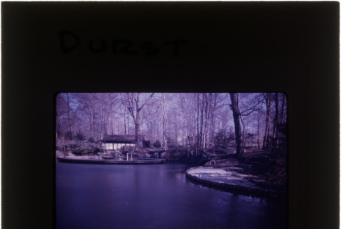 Lake and home at the Durst project (ddr-densho-377-663)