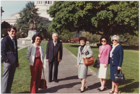 At the State Capitol for the signing of the Washington State Redress Bill (ddr-densho-10-158)