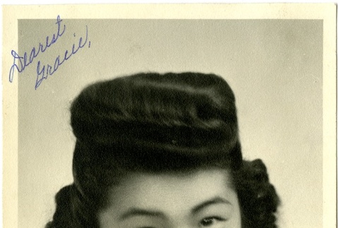 Signed photograph of a woman (ddr-manz-6-28)