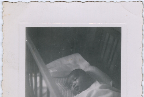 Baby in crib (ddr-densho-329-779)