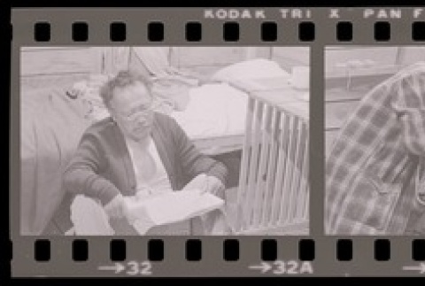 Negative film strip for Farewell to Manzanar scene stills (ddr-densho-317-90)