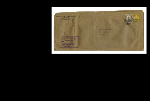 Envelope from Bank of America Turlock Branch to Turlock Farm Corporation (ddr-csujad-46-56)