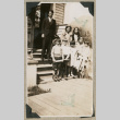 Group of children in front of schoolhouse (ddr-densho-383-299)