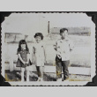 Three children outside (ddr-densho-300-440)