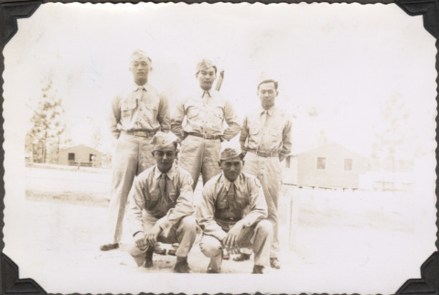 Five  men in uniform (ddr-densho-466-203)