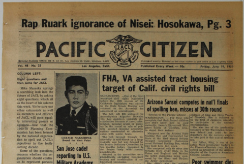 Pacific Citizen, Vol. 48, No. 25 (June 19, 1959) (ddr-pc-31-25)