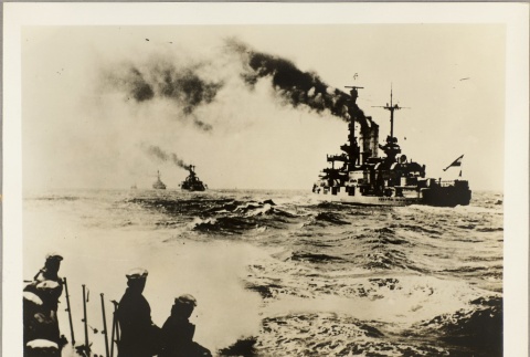 German sailors watching nearby ships (ddr-njpa-13-979)