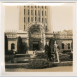 Two men standing in garden outside building (ddr-densho-426-1635)