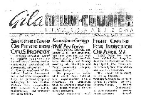 Gila News-Courier Vol. IV No. 29 (April 11, 1945) (ddr-densho-141-388)