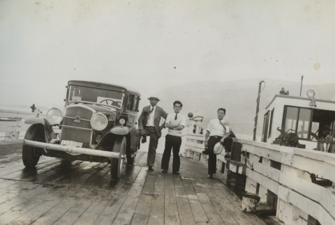 Group of friends on ferry (ddr-densho-128-6)