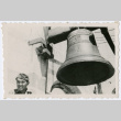 Soldier in front of large bell (ddr-densho-368-46)