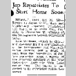 Jap Repatriates to Start Home Soon (October 30, 1945) (ddr-densho-56-1150)