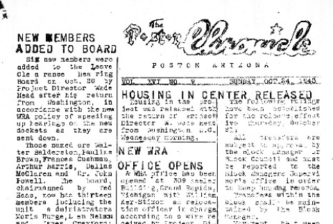 Poston Chronicle Vol. XVI No. 9 (October 24, 1943) (ddr-densho-145-426)