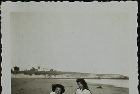 Two women on the beach (ddr-densho-321-1346)