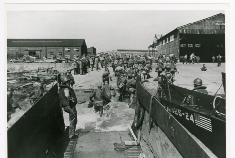 Marines at Japanese surrender (ddr-densho-1007-112)