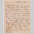 Letter to Frances Sato from Florence Gastonguay (ddr-densho-484-14)